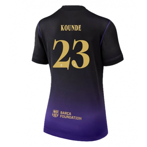 Barcelona Jules Kounde #23 Maglia Gara Trasferta Repliche 2026-27 Donna Maniche Corte Barcelona Jules Kounde #23 Maglia Gara Trasferta Repliche 2026-27 Donna Maniche Corte